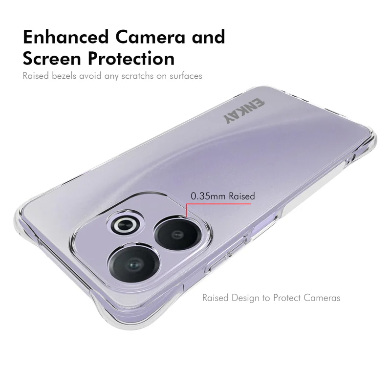 For Oppo A5 Pro 4G (Global) / 5G (Global) / A5 Energy 5G (China) Clear Phone Case ENKAY HAT PRINCE Shockproof Anti-Slip TPU Cover - Transparent-Cellmalls