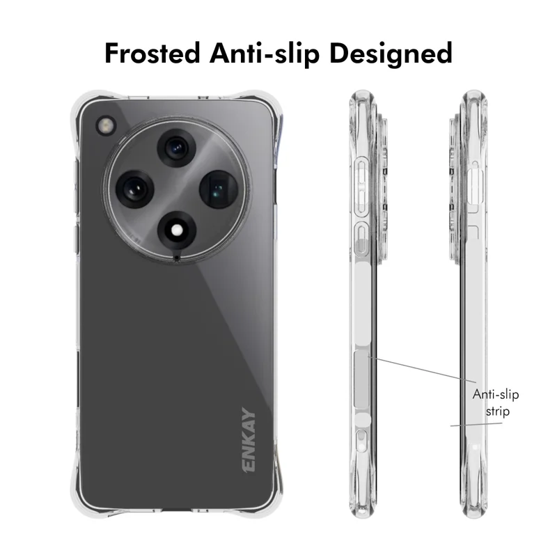 For Oppo Find X8 Pro 5G Clear Phone Case ENKAY HAT PRINCE Shockproof Anti-Slip TPU Cover - Transparent-Cellmalls