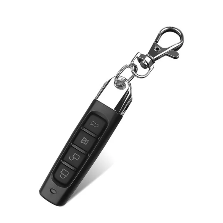 4 Keys Electric Wireless Remote Control Duplicator Cloning Code Garage Gate Door Opener Keychain Black-Cellmalls