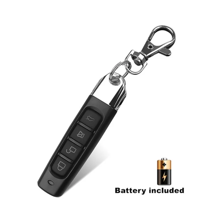 4 Keys Electric Wireless Remote Control Duplicator Cloning Code Garage Gate Door Opener Keychain Black-Cellmalls