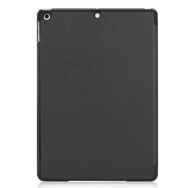 Tri-Fold Stand Tablet Cover for iPad 10.2 (2021) / (2020) / (2019) PU Leather Protective Smart Case with Auto Sleep / Wake - Black-Cellmalls