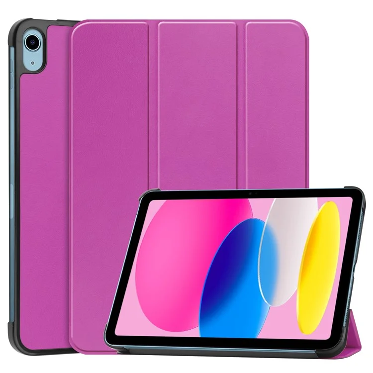 For iPad (2025) / 10.9 (2022) Case Anti-Drop Leather Stand Tablet Cover - Grey-Cellmalls