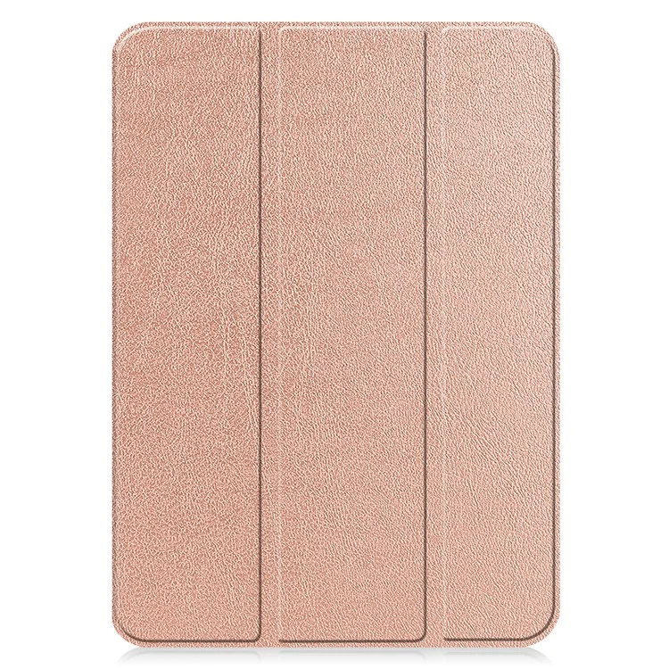 For iPad (2025) / 10.9 (2022) Case Anti-Drop Leather Stand Tablet Cover - Rose Gold-Cellmalls