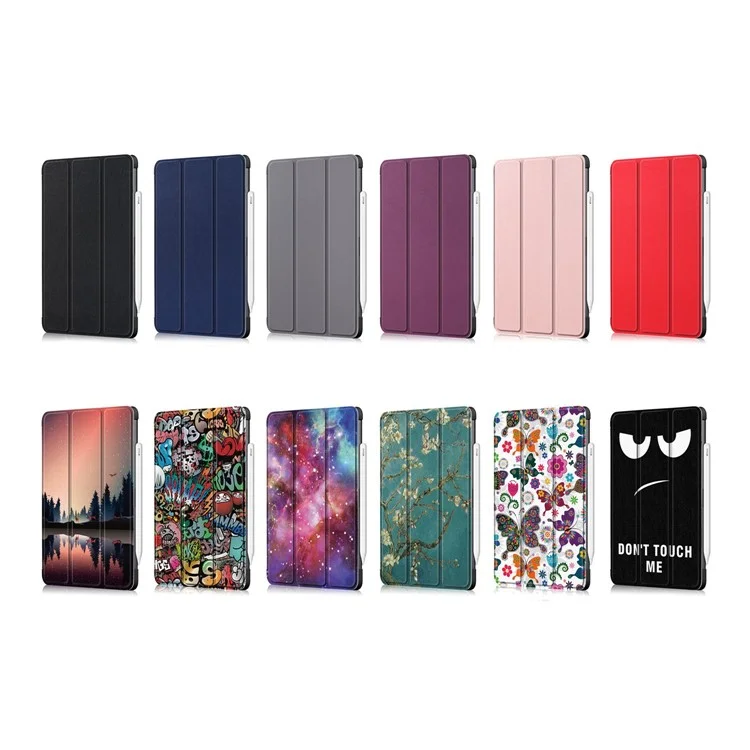 PU Leather Tri-Fold Stand Tablet Case for iPad Air 11 (2025) / (2024) / Air (2020) / Air (2022) / Pro 11-inch (2022) / (2021) / (2020) - Black-Cellmalls