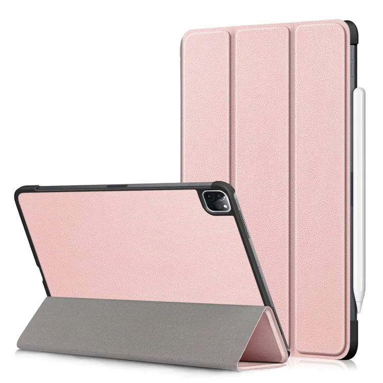 PU Leather Tri-Fold Stand Tablet Case for iPad Air 11 (2025) / (2024) / Air (2020) / Air (2022) / Pro 11-inch (2022) / (2021) / (2020) - Black-Cellmalls