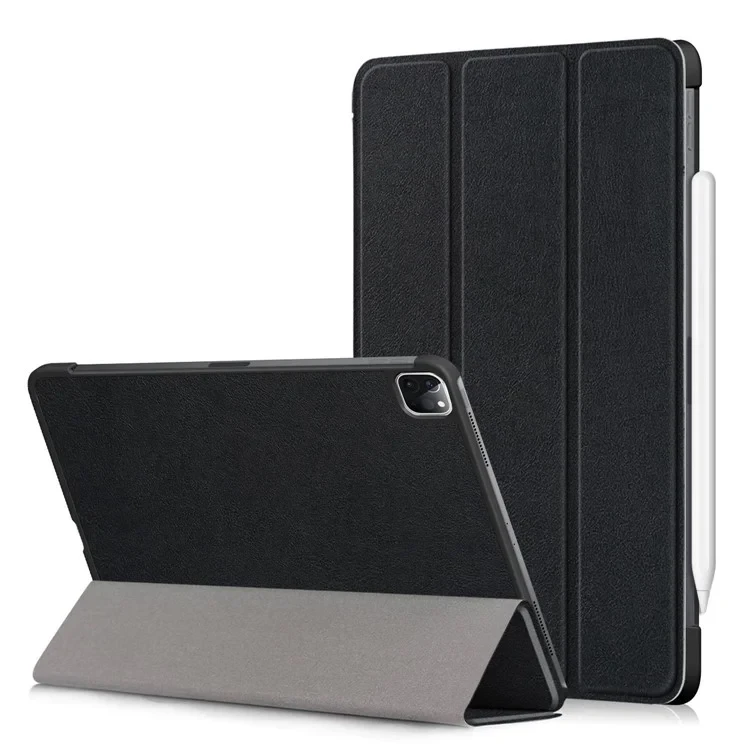PU Leather Tri-Fold Stand Tablet Case for iPad Air 11 (2025) / (2024) / Air (2020) / Air (2022) / Pro 11-inch (2022) / (2021) / (2020) - Black-Cellmalls