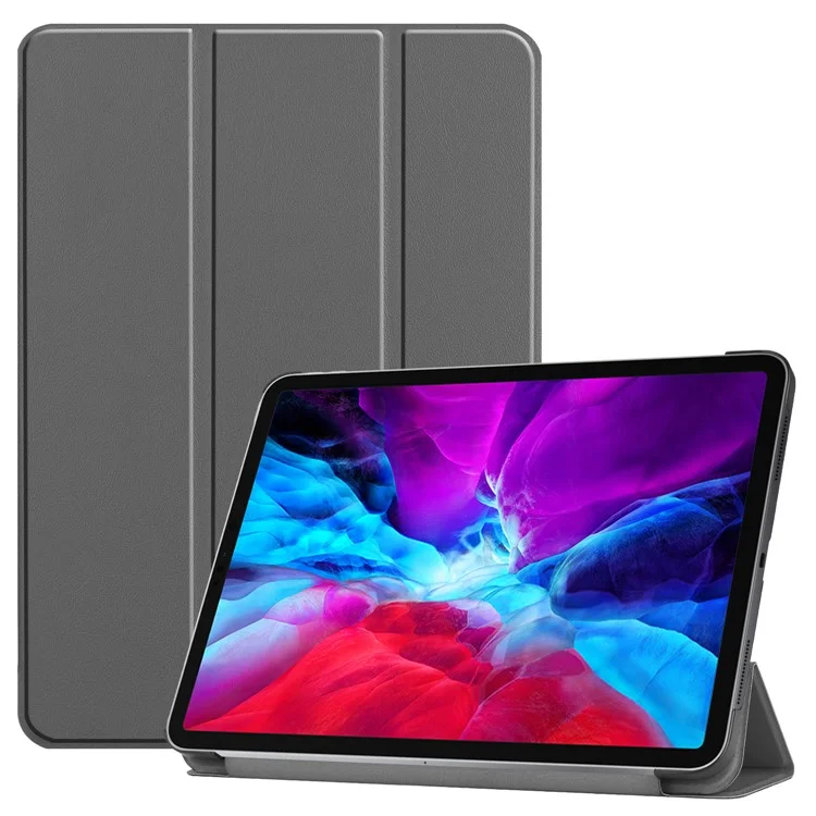 Leather Cover for iPad Air 13 (2025) / (2024) / Pro 12.9 (2022) / (2021) / (2020) / (2018) Folio Stand Auto Sleep / Wake Tablet Case - Black-Cellmalls
