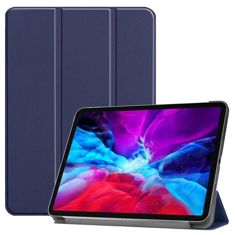 Leather Cover for iPad Air 13 (2025) / (2024) / Pro 12.9 (2022) / (2021) / (2020) / (2018) Folio Stand Auto Sleep / Wake Tablet Case - Black-Cellmalls