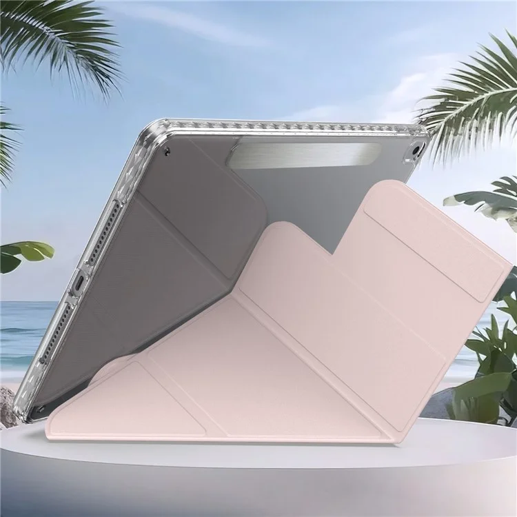 Tablet Case For iPad 10.2 (2021)  /  (2020)  /  (2019)  /  Air 10.5 inch (2019) Stand Magnetic Detachable Leather Cover with Auto Wake  /  Sleep - Pink-Cellmalls