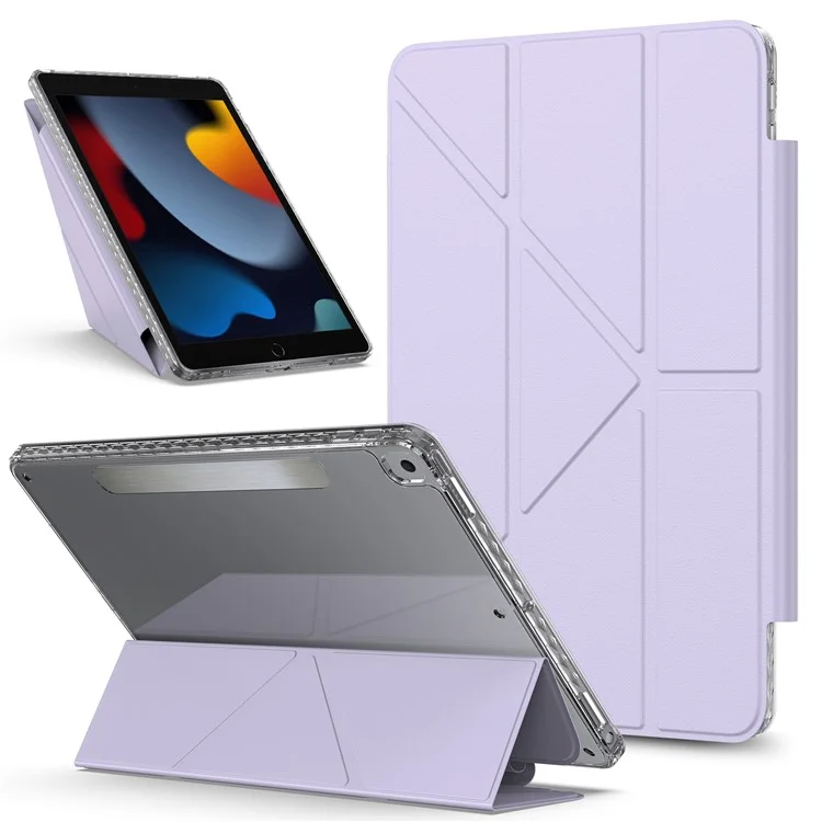 Tablet Case For iPad 10.2 (2021)  /  (2020)  /  (2019)  /  Air 10.5 inch (2019) Stand Magnetic Detachable Leather Cover with Auto Wake  /  Sleep - Pink-Cellmalls