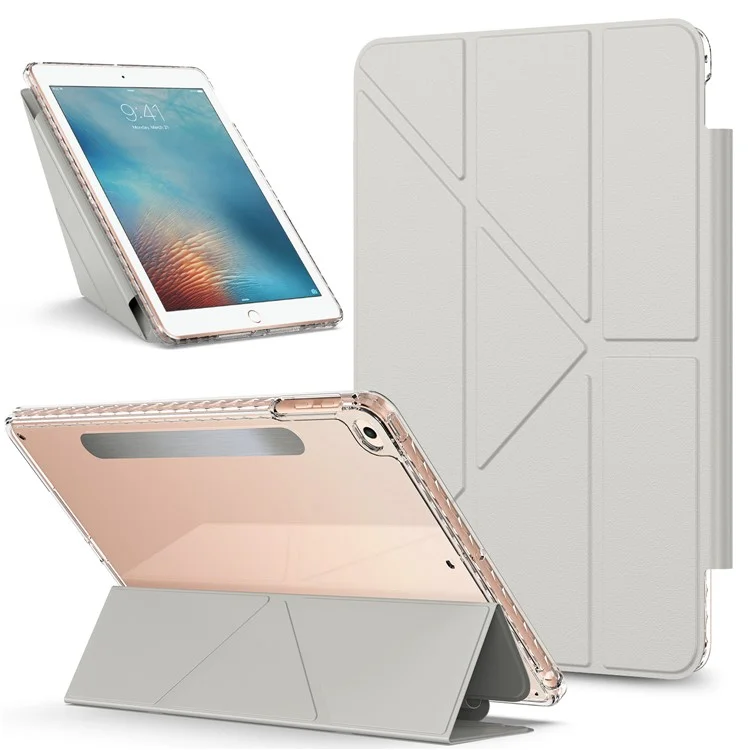 Tablet Case For iPad 9.7-inch (2018)  /  (2017)  /  Air 2  /  Air (2013) Stand Magnetic Detachable PU Leather Cover with Auto Wake  /  Sleep - Pink-Cellmalls