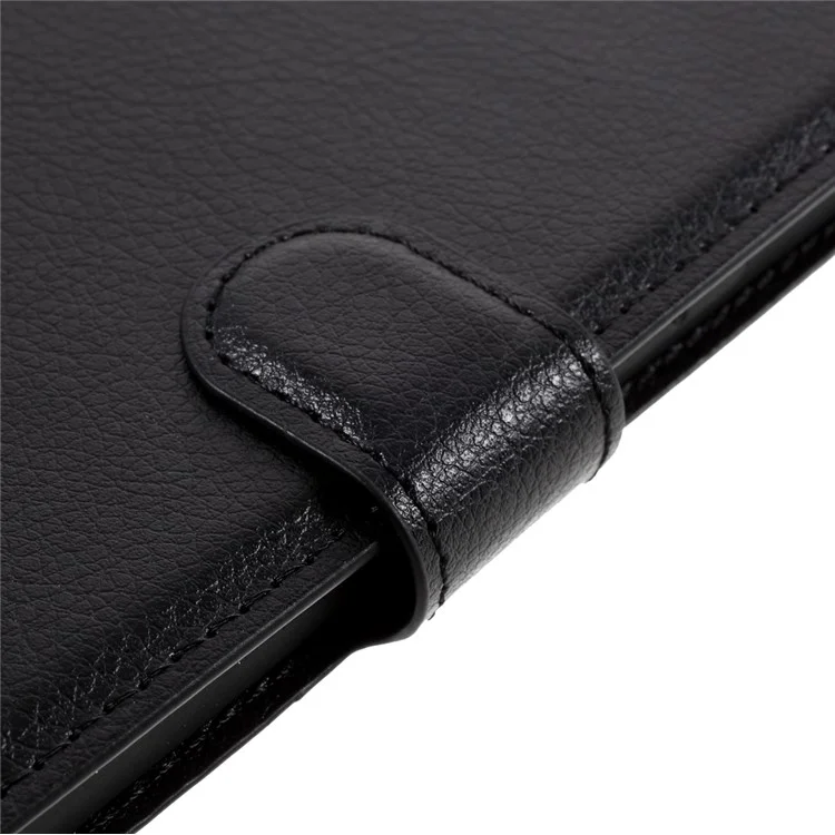 Litchi Surface Shell Leather Case with Stand for iPhone 12 Pro / 12 Mobile Phone Accessories - Black-Cellmalls
