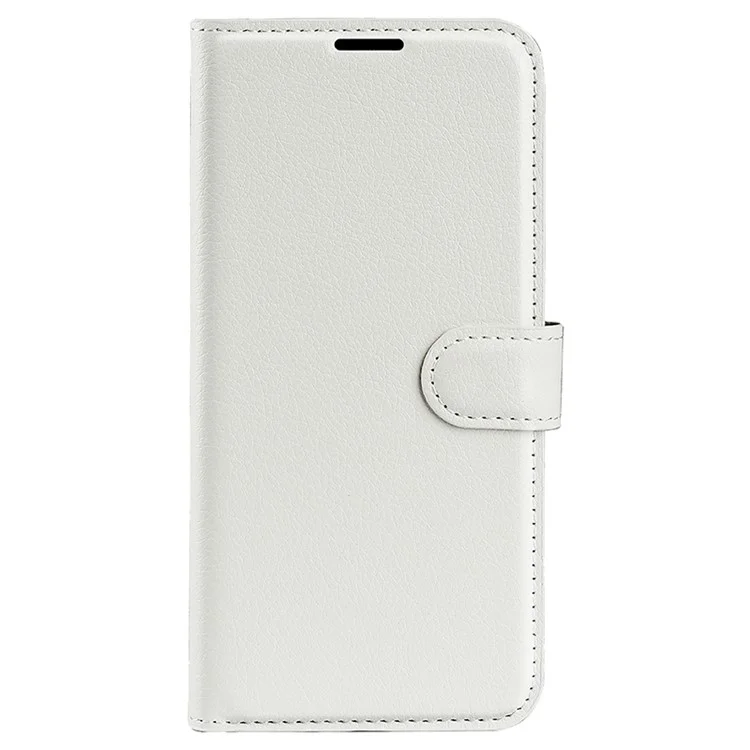 For iPhone 16 Pro Wallet Case Litchi Texture Phone Leather Cover - White-Cellmalls