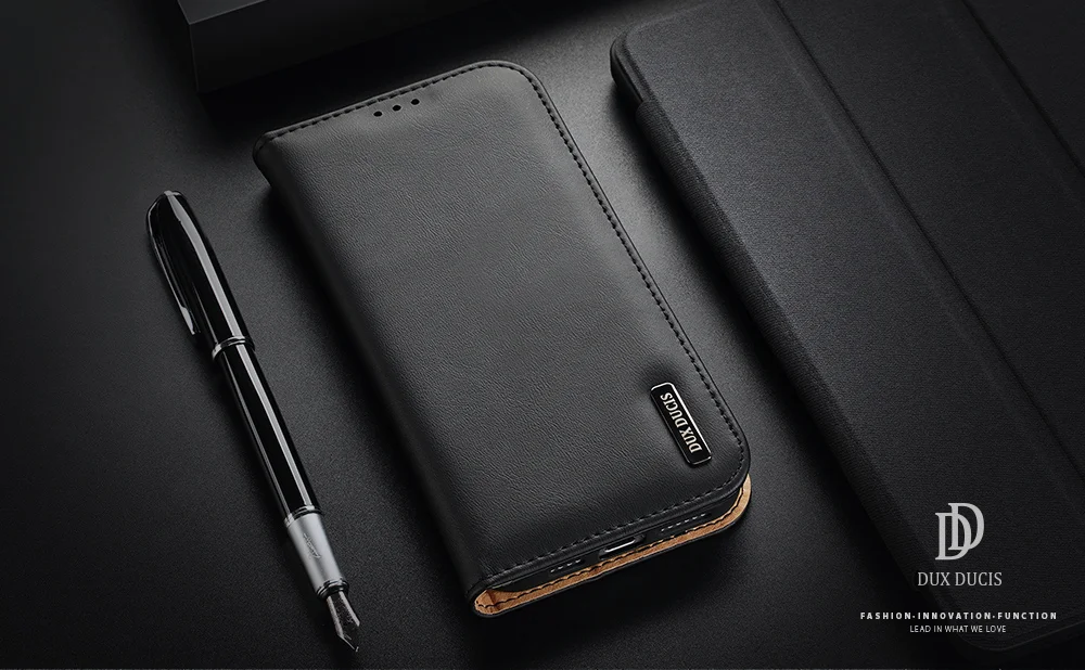 DUX DUCIS Hivo Series Stand Wallet Design Split Leather Phone Case Shell Support Wireless Charging for iPhone 13 Pro Max 6.7 inch - Baby Blue-Cellmalls