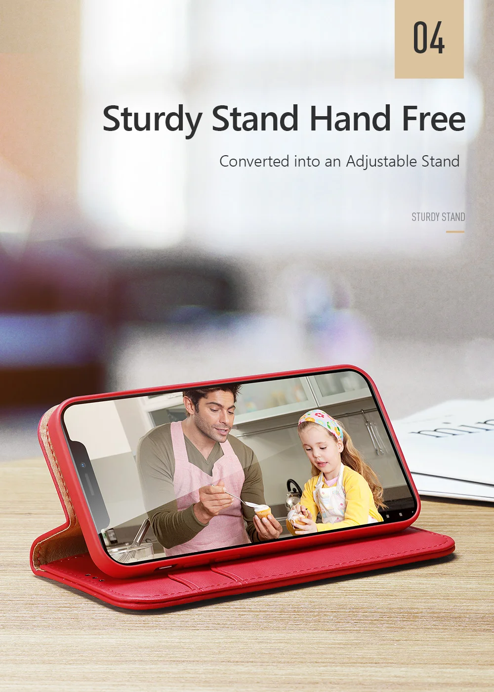 DUX DUCIS Hivo Series Stand Wallet Design Split Leather Phone Case Shell Support Wireless Charging for iPhone 13 Pro Max 6.7 inch - Baby Blue-Cellmalls