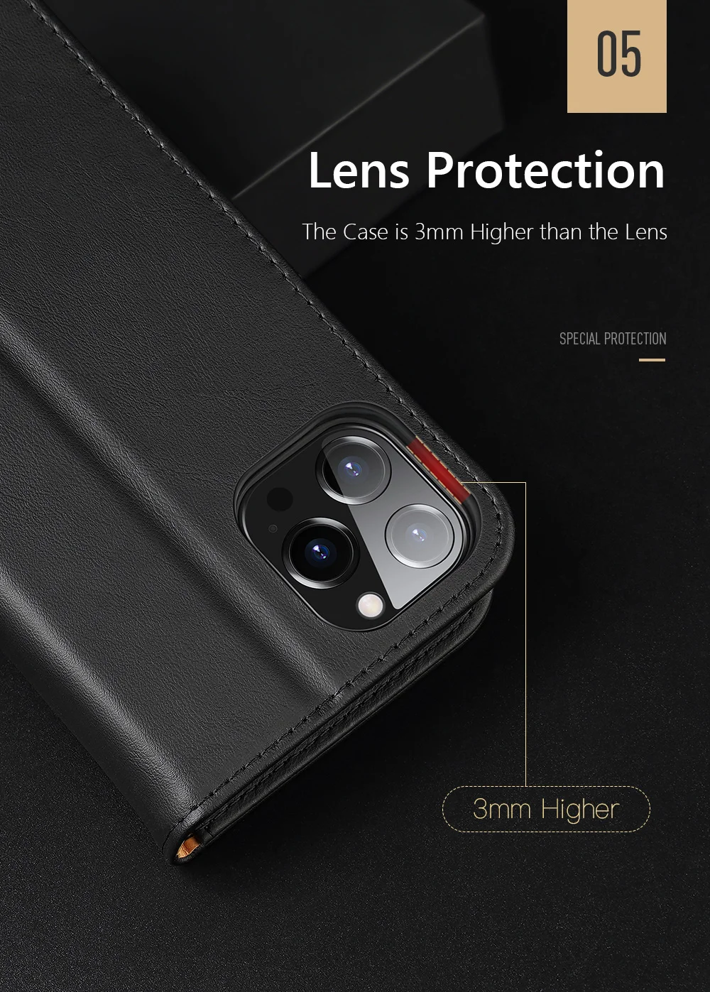 DUX DUCIS Hivo Series Stand Wallet Design Split Leather Phone Case Shell Support Wireless Charging for iPhone 13 Pro Max 6.7 inch - Baby Blue-Cellmalls