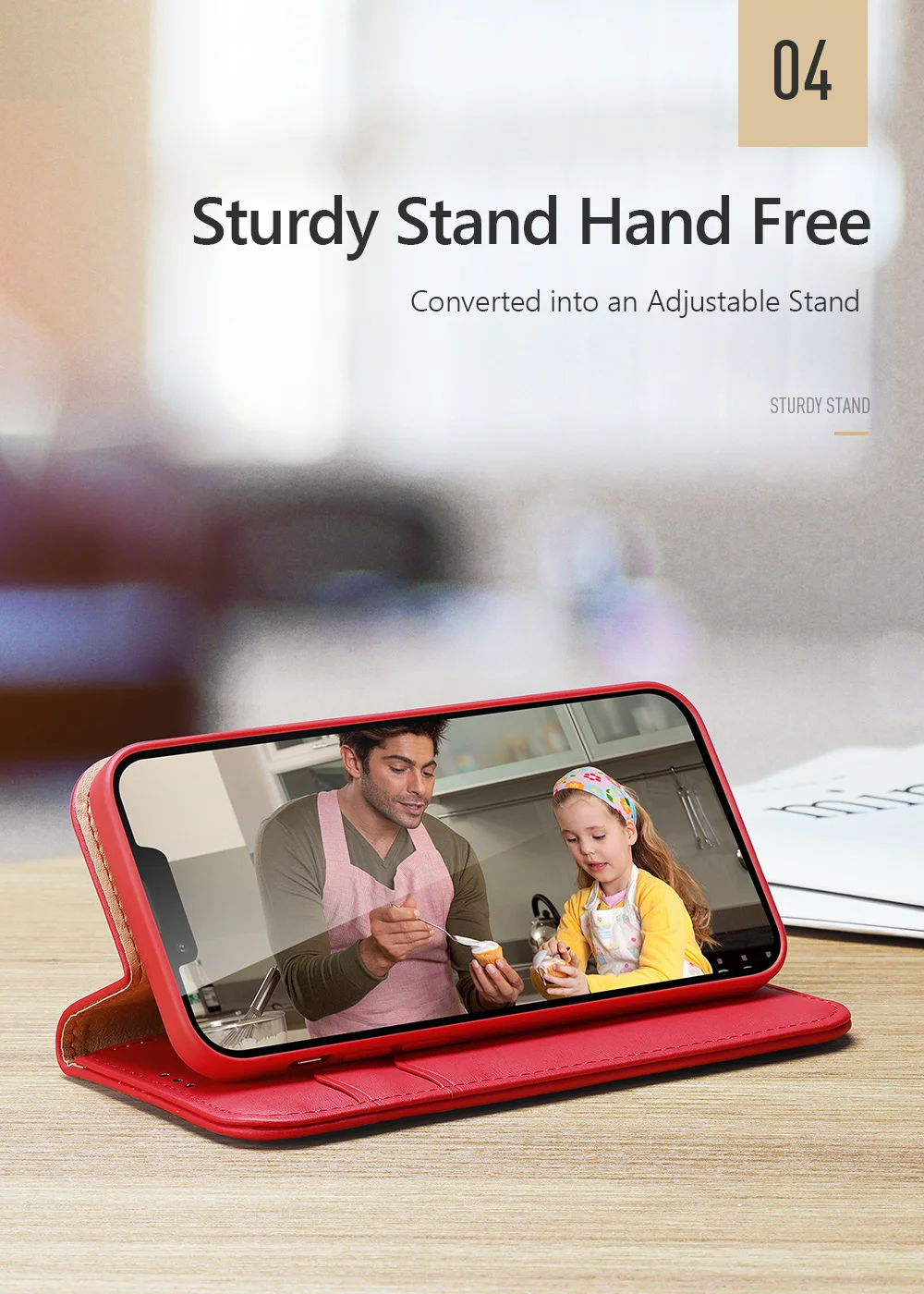 DUX DUCIS Hivo Series for iPhone 15 RFID Blocking Cowhide Leather Phone Case Stand Wallet Cover - Black-Cellmalls