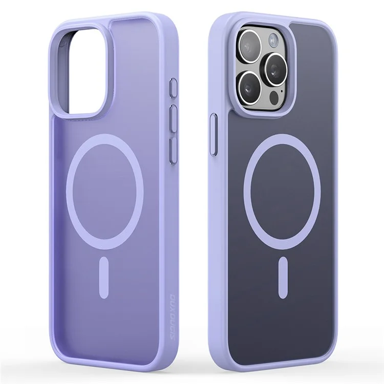 DUX DUCIS Yind Series For iPhone 15 Pro Max Matte Case Compatible with MagSafe PC+TPU Phone Cover - Black-Cellmalls