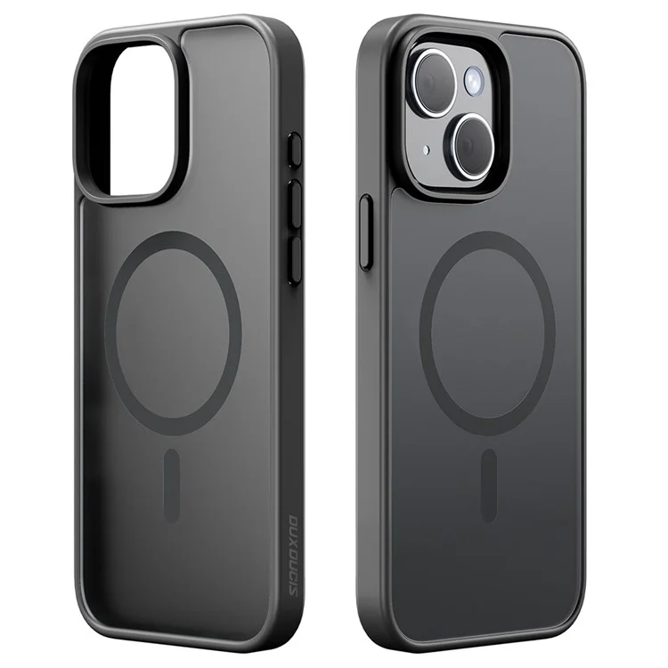 DUX DUCIS Yind Series For iPhone 15 Matte Case Compatible with MagSafe PC+TPU Phone Cover - Black-Cellmalls