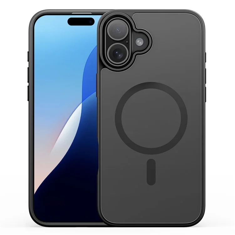 DUX DUCIS Yind Series For iPhone 16 Matte Case Compatible with MagSafe PC+TPU Phone Cover - Black-Cellmalls