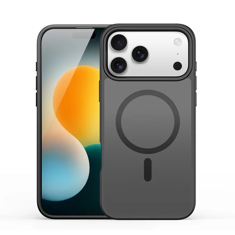 For iPhone 17 Pro Max Case DUX DUCIS Yind Series PC+TPU Phone Cover Compatible with MagSafe - Black-Cellmalls