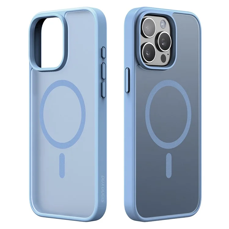 DUX DUCIS Yind Series For iPhone 15 Pro Matte Case Compatible with MagSafe PC+TPU Phone Cover - Grey-Cellmalls