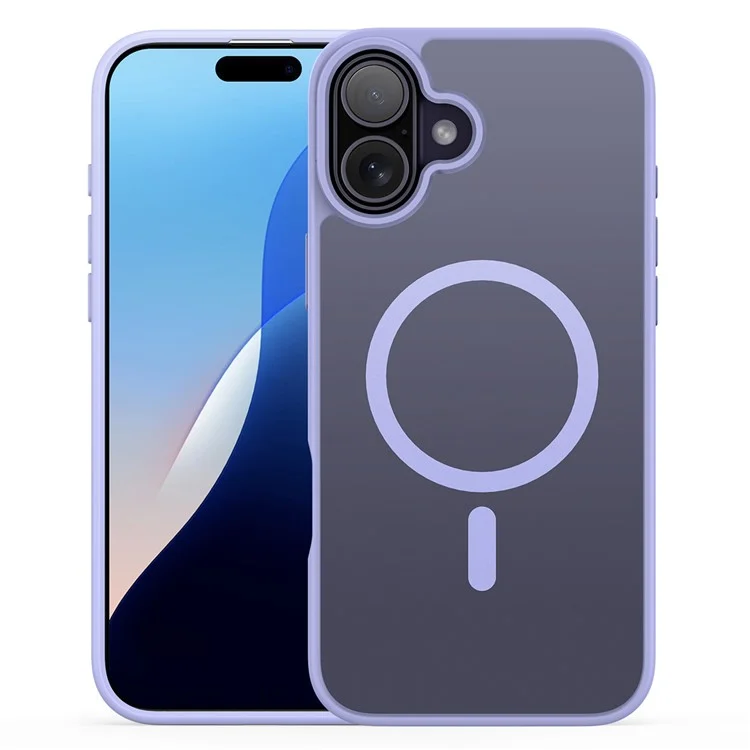DUX DUCIS Yind Series For iPhone 16 Plus Case Compatible with MagSafe PC+TPU Matte Phone Cover - Grey-Cellmalls