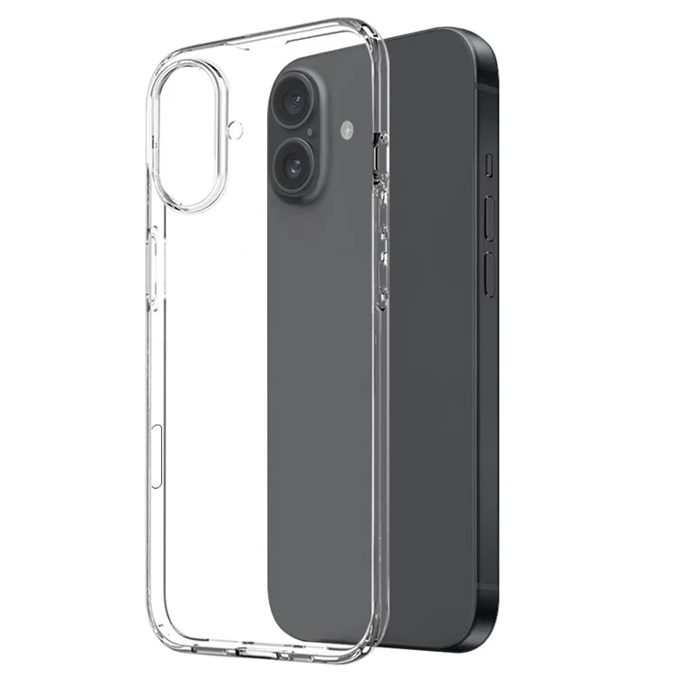 NORTHJO For iPhone 16 Clear TPU Case + Tempered Glass Screen Protector-Cellmalls
