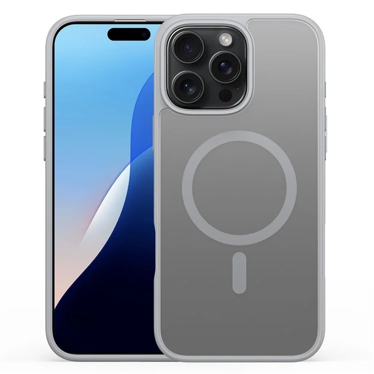 DUX DUCIS Yind Series For iPhone 16 Pro Max Magnetic Case TPU Frame Matte PC Back Phone Cover - Black-Cellmalls