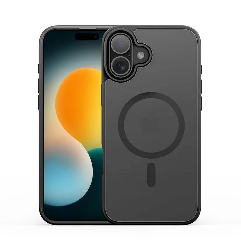 For iPhone 17 Case DUX DUCIS Yind Series PC+TPU Phone Cover Compatible with MagSafe - Black-Cellmalls