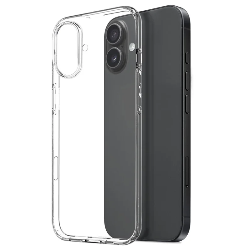 NORTHJO For iPhone 17 Case Soft TPU Clear Phone Cover with Tempered Glass Screen Protector-Cellmalls