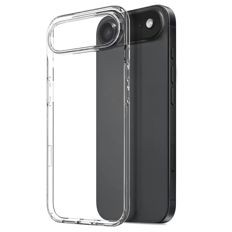 NORTHJO For iPhone 17 Air Case Soft TPU Clear Phone Cover with Tempered Glass Screen Protector-Cellmalls