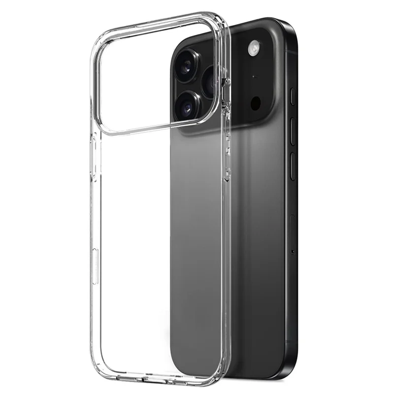 NORTHJO For iPhone 17 Pro Max Case Soft TPU Clear Phone Cover with Tempered Glass Screen Protector-Cellmalls