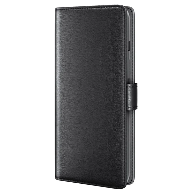 For iPhone 13 Split Leather Full Protection Phone Shell Protective Case with Waller Stand - Black-Cellmalls