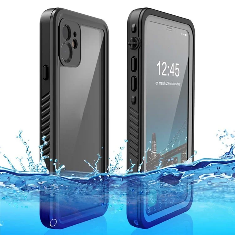FS Series For iPhone 11 Waterproof Case Dustproof IP68 Underwater Full Body Sealed Clear Phone Cover-Cellmalls