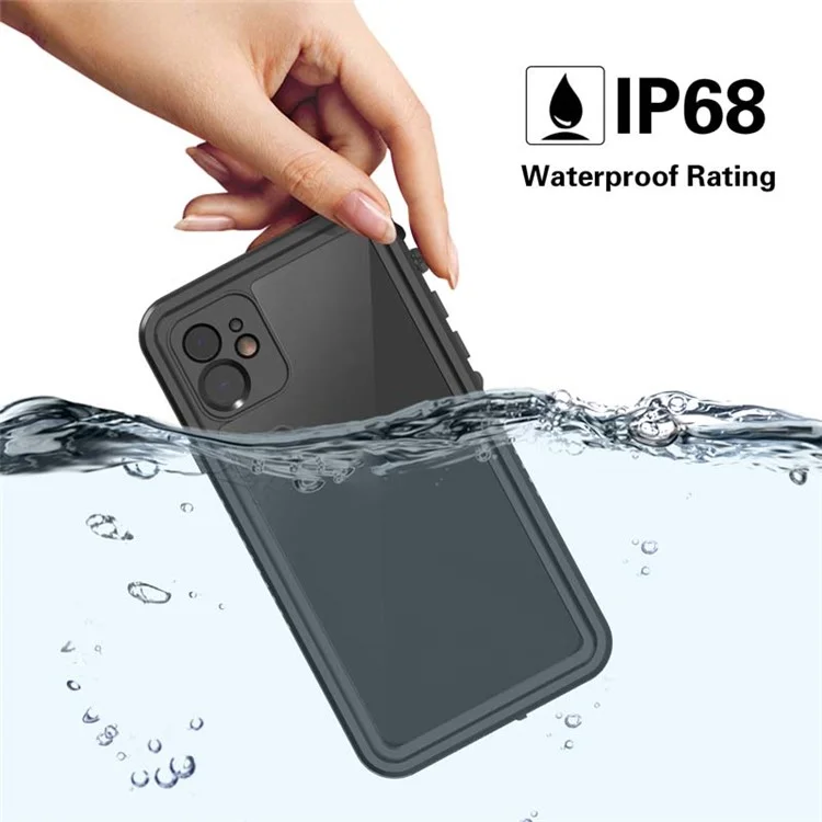 FS Series For iPhone 11 Waterproof Case Dustproof IP68 Underwater Full Body Sealed Clear Phone Cover-Cellmalls