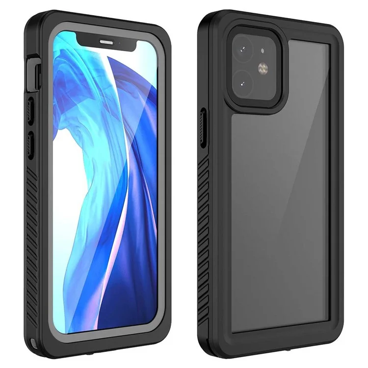 FS Series For iPhone 12 mini Snorkeling Diving Case IP68 Waterproof Full Sealed Clear Phone Cover-Cellmalls