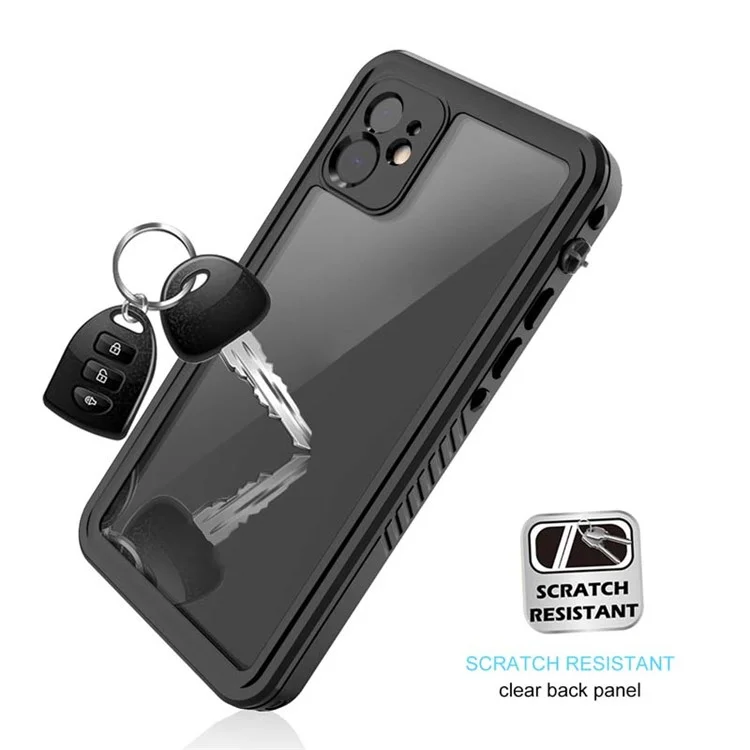 FS Series For iPhone 11 Waterproof Case Dustproof IP68 Underwater Full Body Sealed Clear Phone Cover-Cellmalls