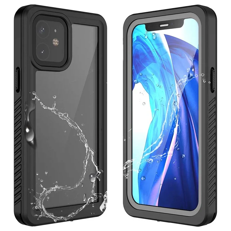 FS Series For iPhone 12 mini Snorkeling Diving Case IP68 Waterproof Full Sealed Clear Phone Cover-Cellmalls