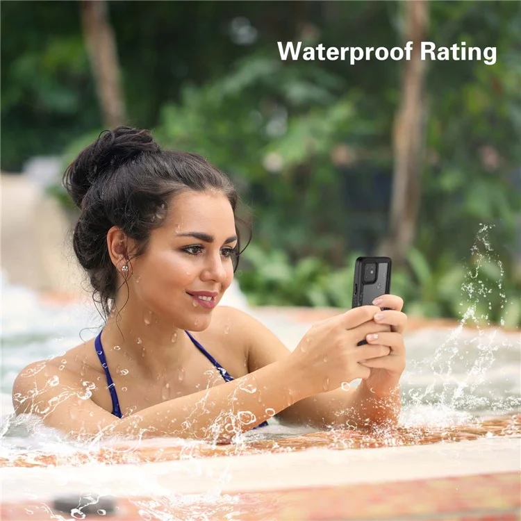 FS Series For iPhone 12 mini Snorkeling Diving Case IP68 Waterproof Full Sealed Clear Phone Cover-Cellmalls