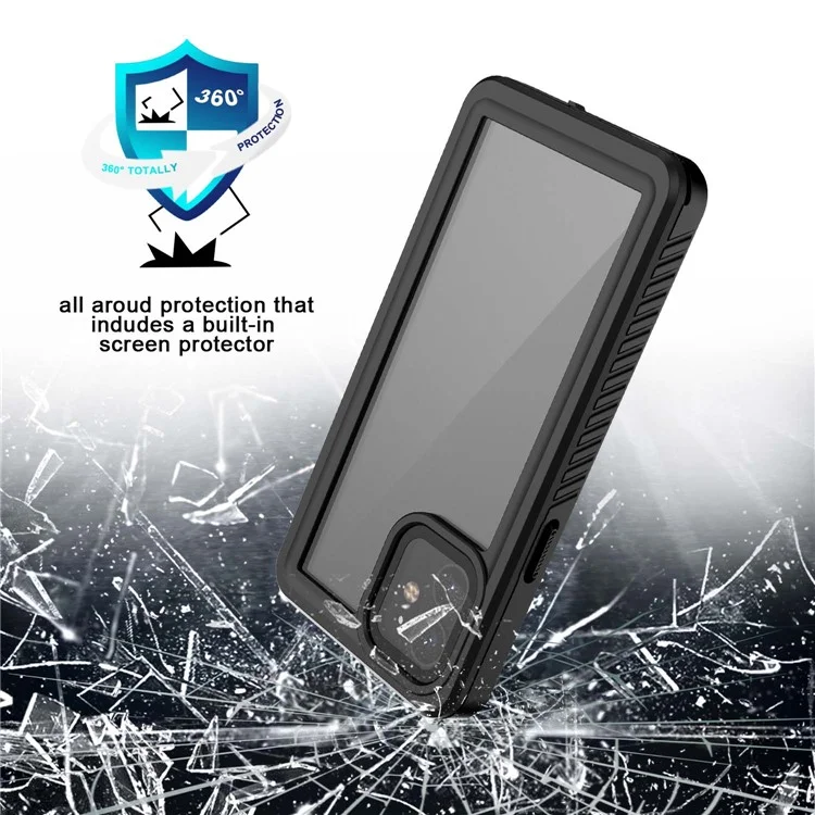FS Series For iPhone 12 mini Snorkeling Diving Case IP68 Waterproof Full Sealed Clear Phone Cover-Cellmalls