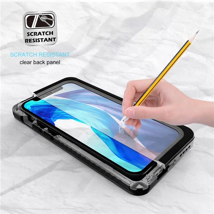 FS Series For iPhone 12 mini Snorkeling Diving Case IP68 Waterproof Full Sealed Clear Phone Cover-Cellmalls