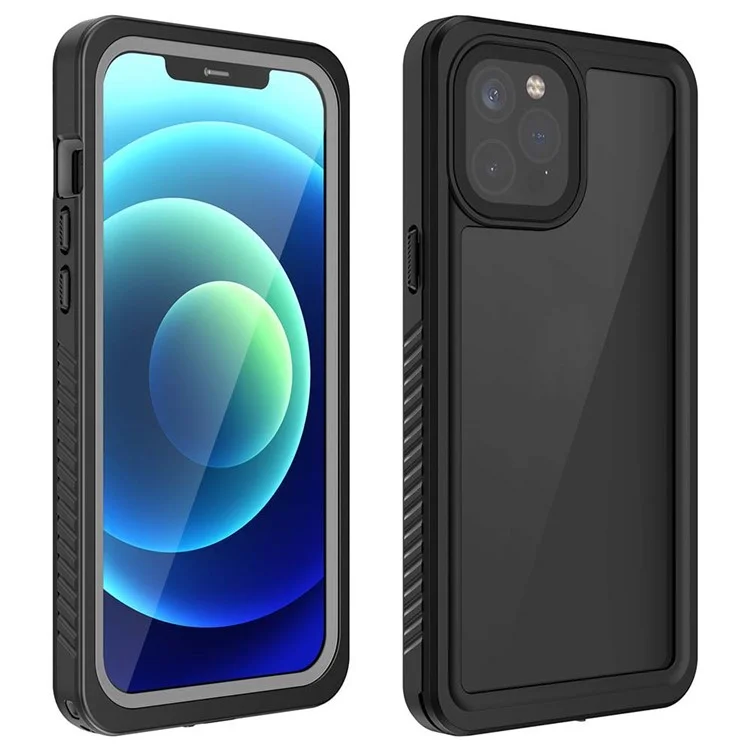 For iPhone 12 Pro FS Series IP68 Waterproof Dustproof Case Clear Full Body Shockproof Phone Cover-Cellmalls