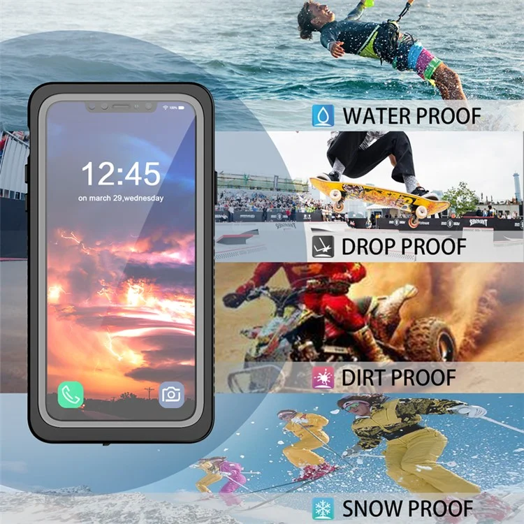 FS Series For iPhone 11 Pro Max Waterproof Phone Case IP68 Underwater 2m Dropproof Clear Cover-Cellmalls