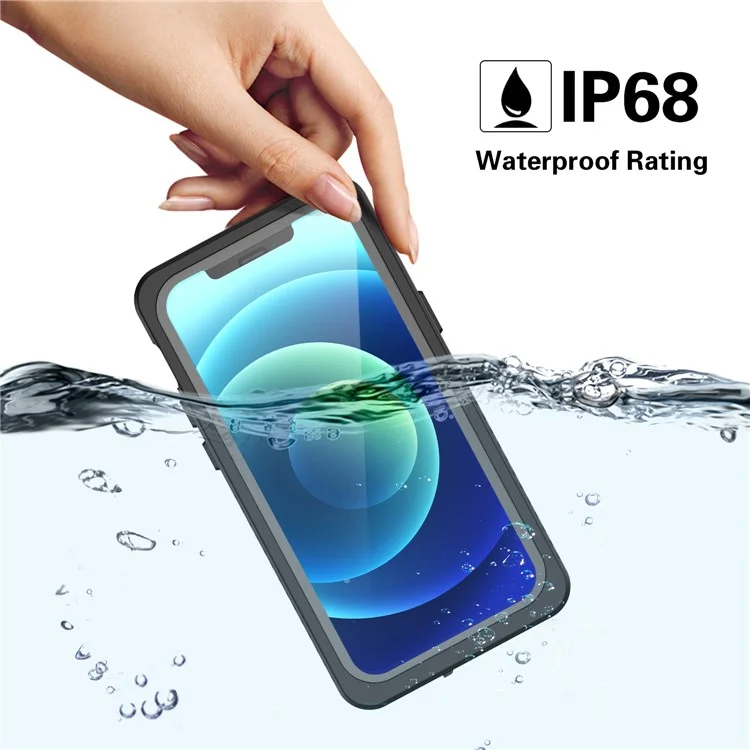 For iPhone 12 Pro FS Series IP68 Waterproof Dustproof Case Clear Full Body Shockproof Phone Cover-Cellmalls