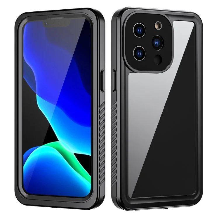 Fs Anti-Drop Series IP68 Light Slim Impact-Resistant Waterproof Clear Phone Case for iPhone 13 Pro 6.1 inch-Cellmalls