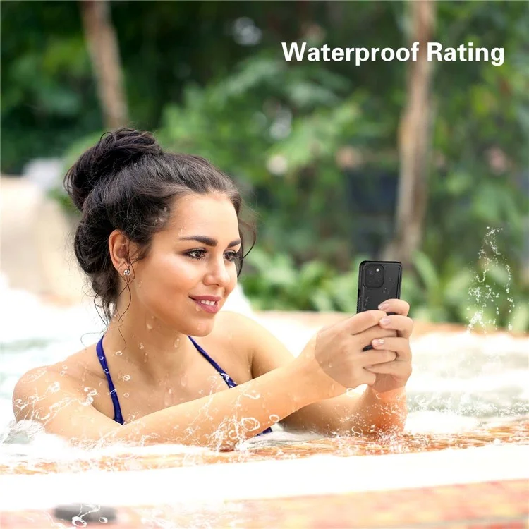 For iPhone 12 Pro FS Series IP68 Waterproof Dustproof Case Clear Full Body Shockproof Phone Cover-Cellmalls