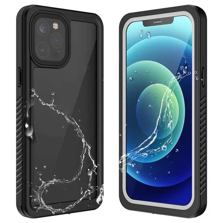 For iPhone 12 Pro FS Series IP68 Waterproof Dustproof Case Clear Full Body Shockproof Phone Cover-Cellmalls