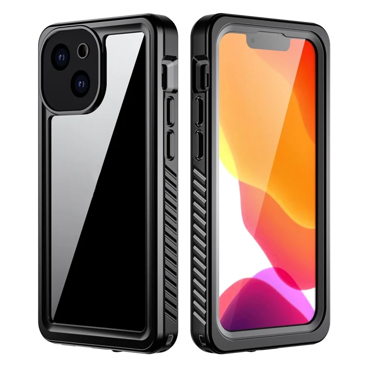 Fs Anti-Drop Series IP68 Lightweight Thin Waterproof Transparent Phone Case for iPhone 13 mini 5.4 inch-Cellmalls