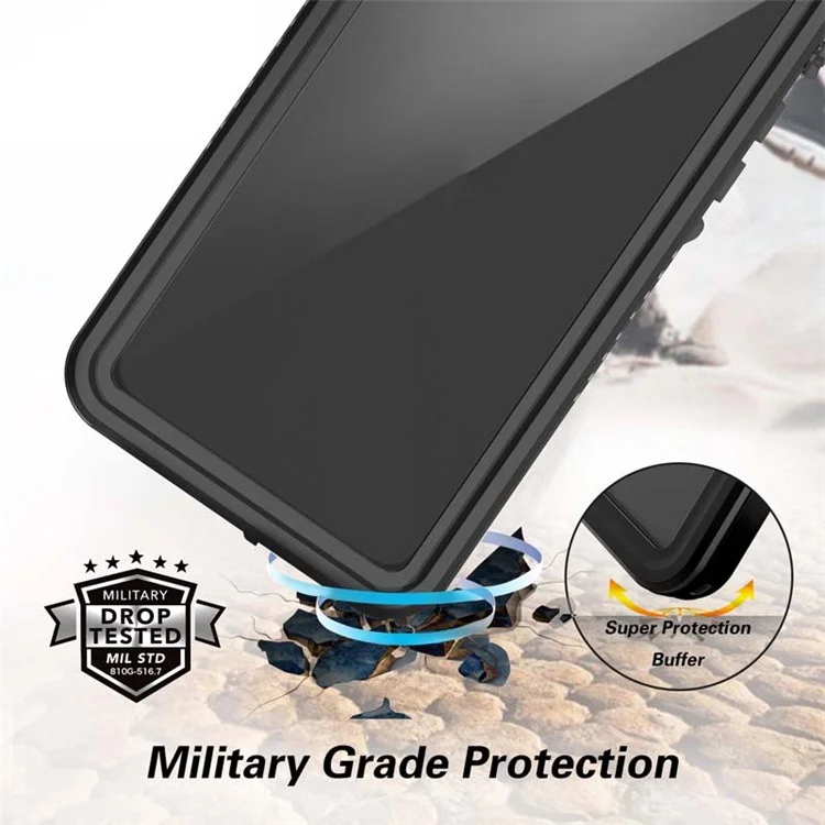 FS Series For iPhone 11 Waterproof Case Dustproof IP68 Underwater Full Body Sealed Clear Phone Cover-Cellmalls